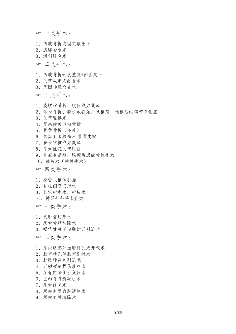 手术分类与分级大全_第2页