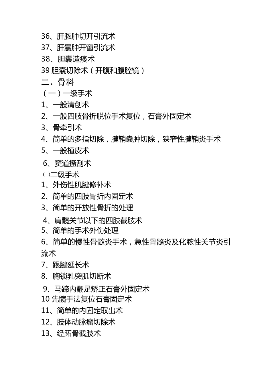 手术分级分类目录_第3页
