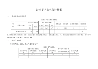 手术室负荷计算