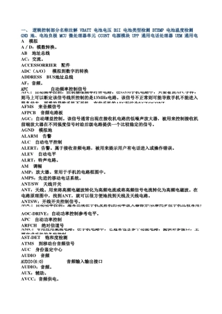 手机图纸英文翻译