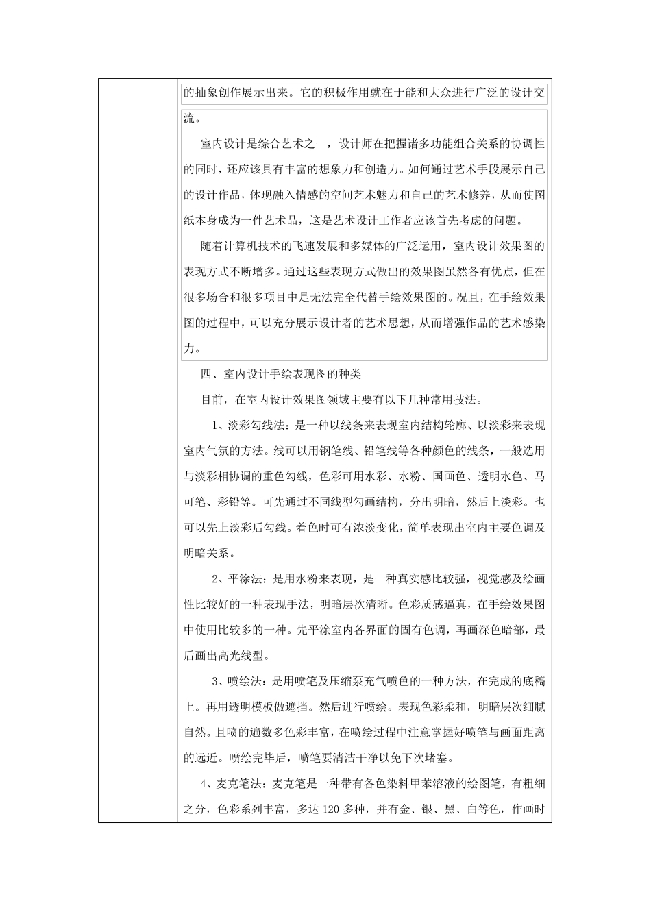 手绘表现技法教案_第2页