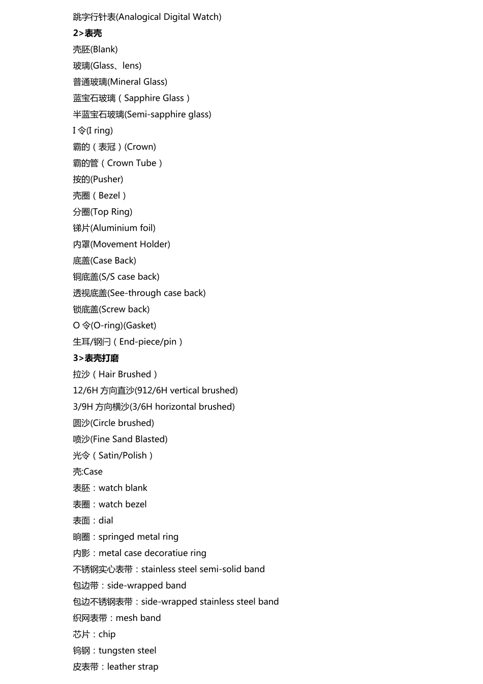 手表行业术语中英对照表_第2页