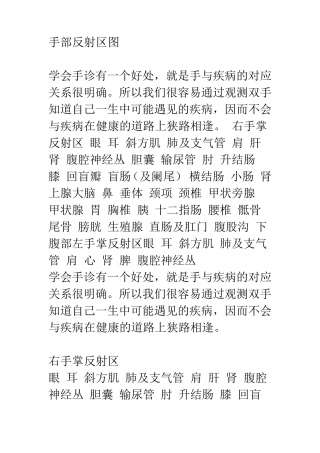 手部反射区图解