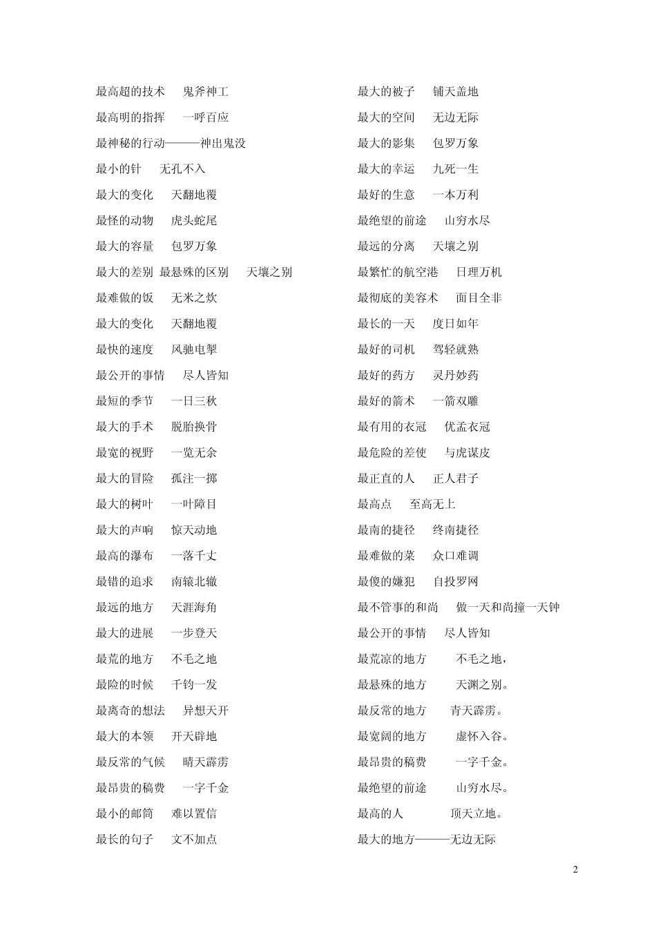 打一成语最高的人_打一成语_第2页