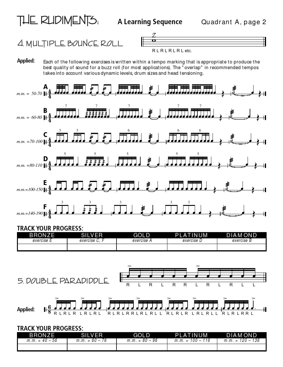 打击乐(军鼓)基本功练习40条_第3页