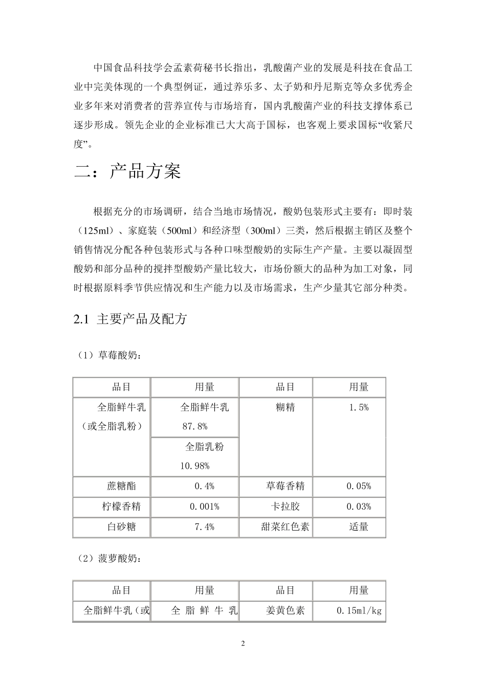 打印年产1.5万吨酸奶工厂设计,有图有计算方法_第2页