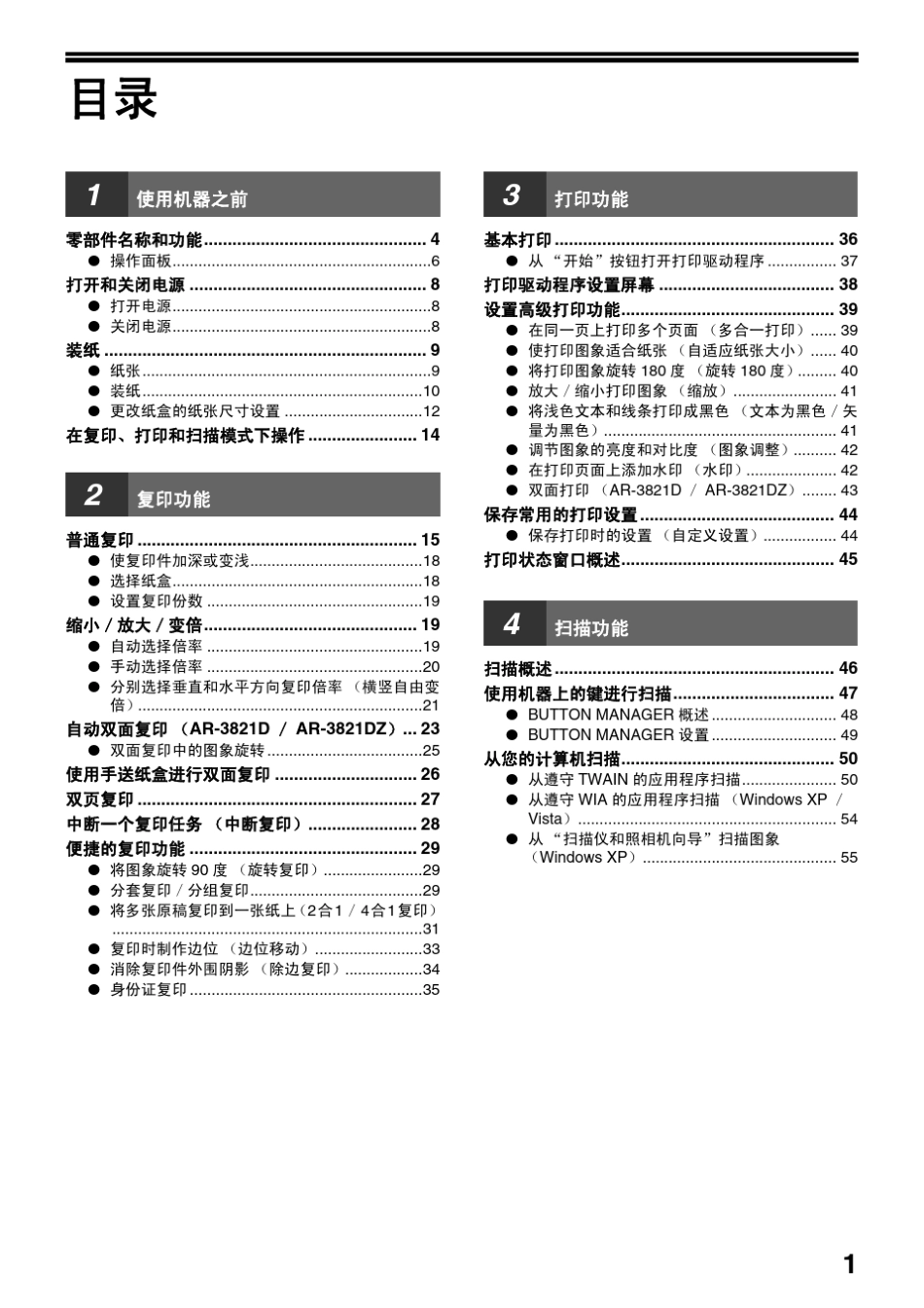 打印机使用说明AR_3818S_3821D_第3页