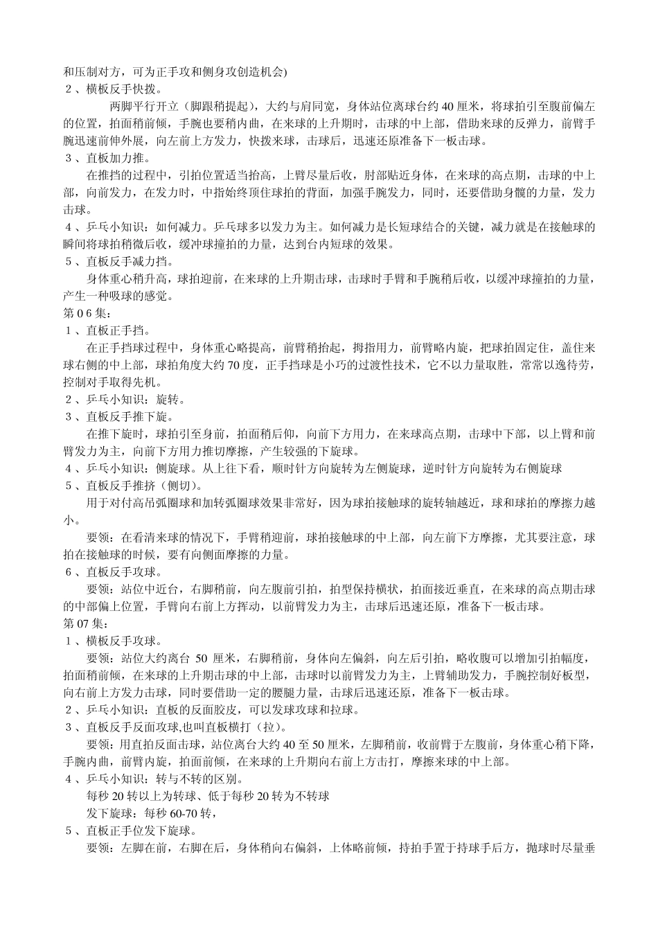 打好乒乓球教学视频目录_第3页