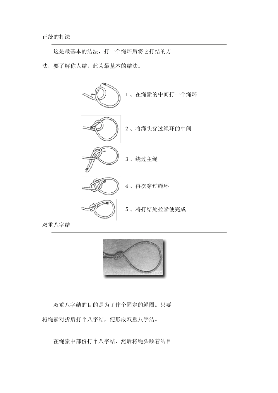 打绳环打结法_第1页