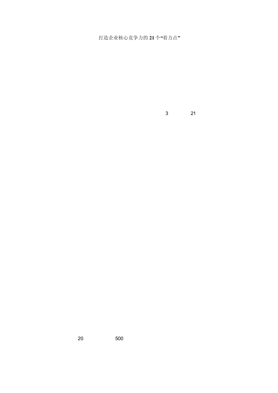 打造企业核心竞争力的21个“着力点”_第1页