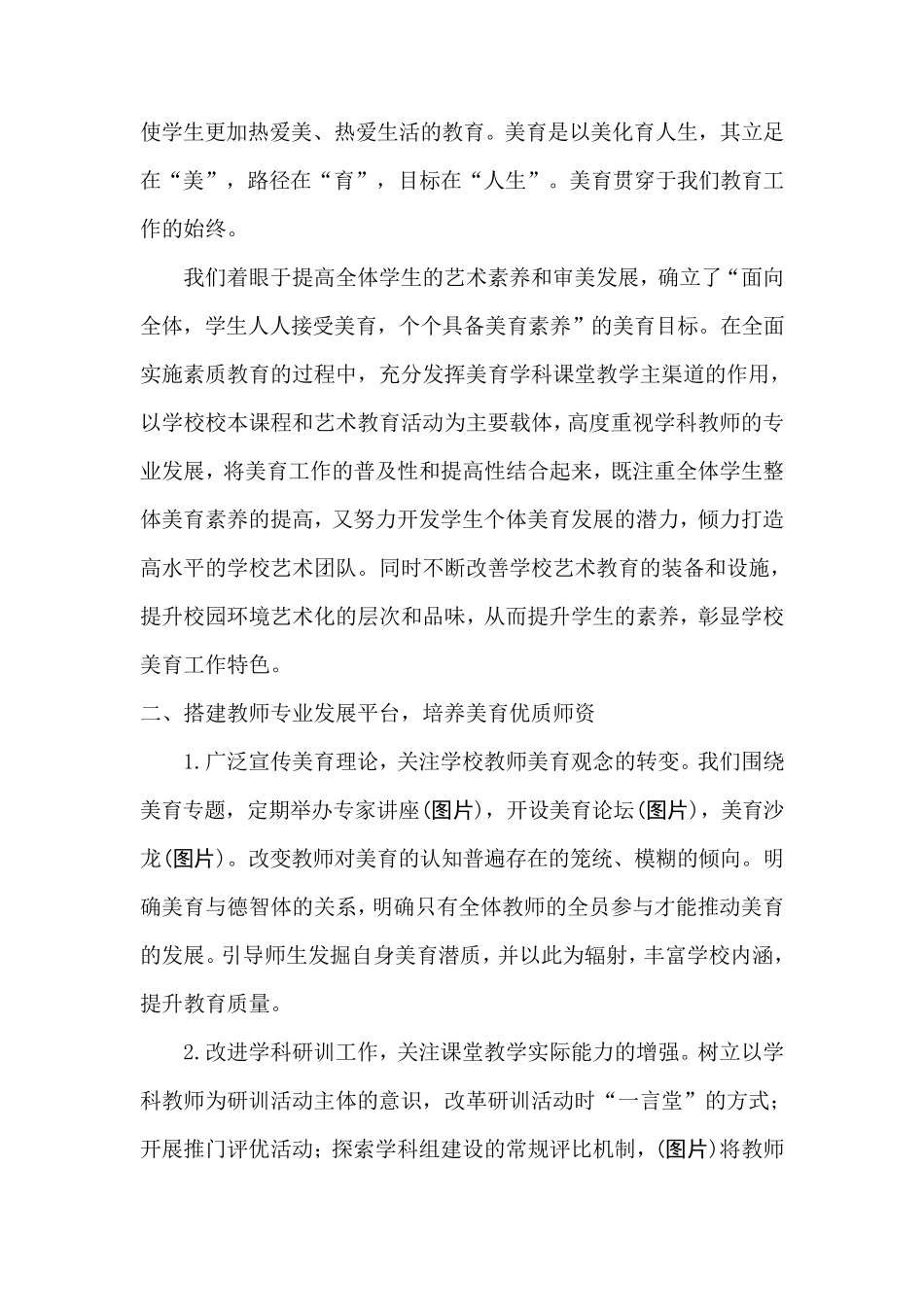 打造学校美育特色促进学校内涵发展_第2页