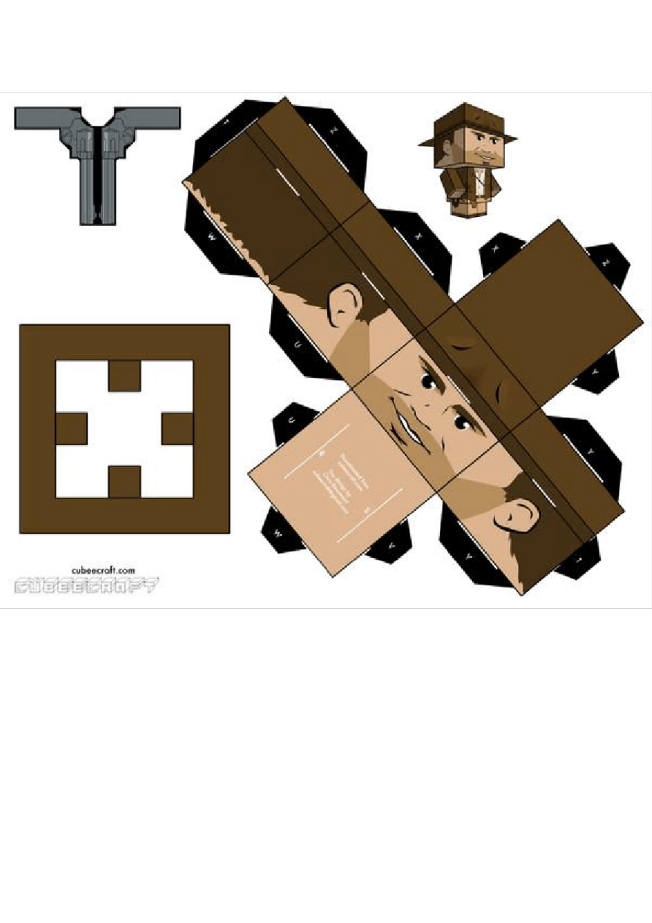 打造自己的折纸小人(A4纸直接打印)_第1页