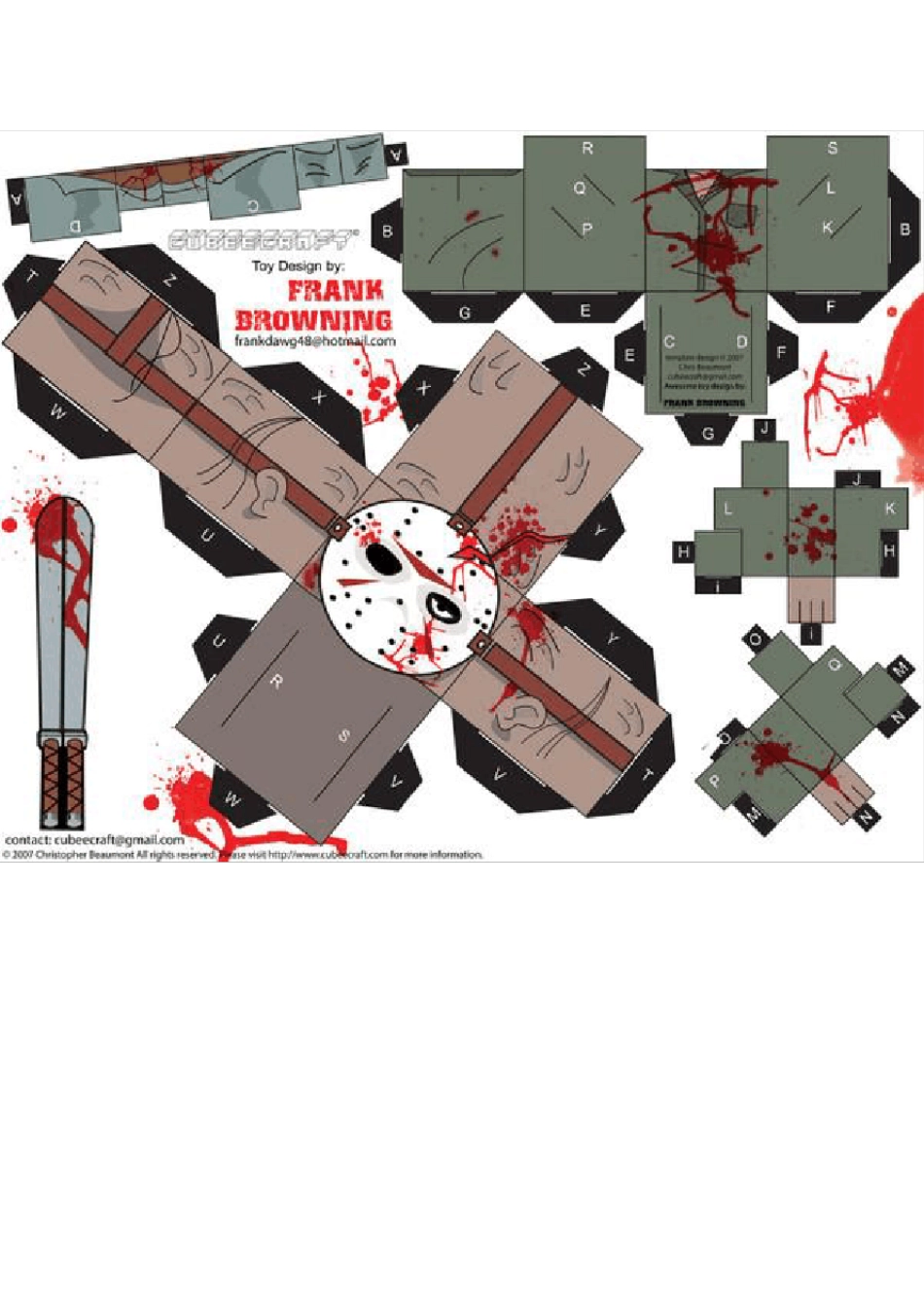 打造自己的折纸小人(A4纸直接打印)_第3页