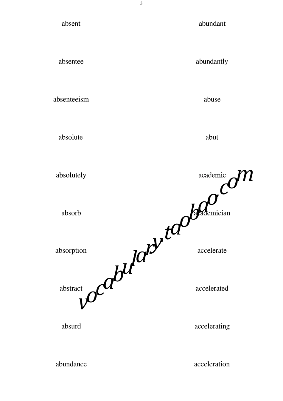 托福TOEFL单词卡片部分红宝书词根+联想单词卡背单词词汇卡片_第3页