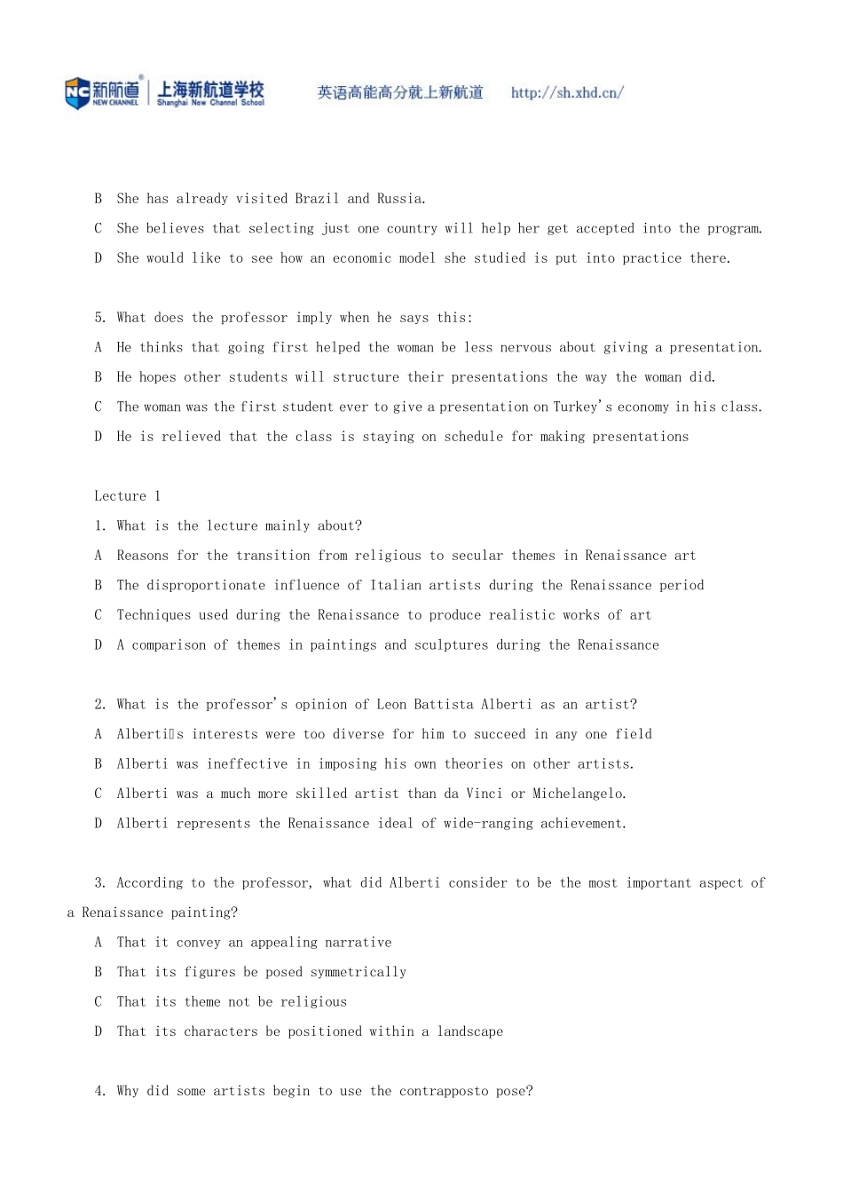 托福TPO45听力题目+答案+MP3音频下载_第3页