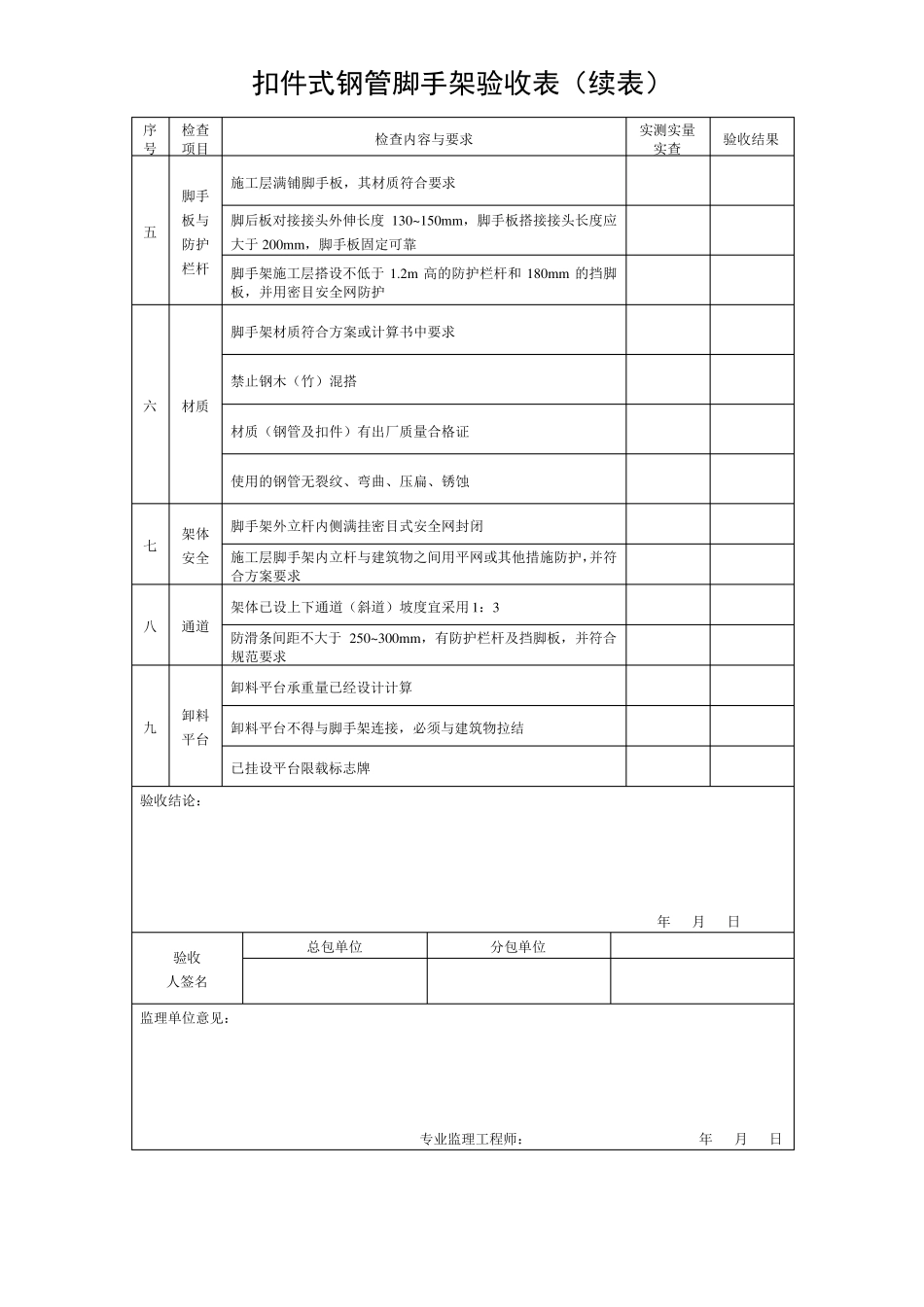 扣件式脚手架验收规范_第2页