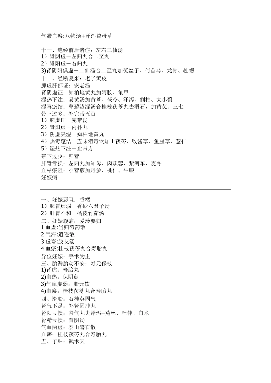 执业医师中医妇科学精华快速记忆_第3页