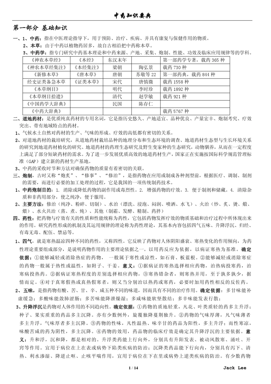 执业医师考试笔记中药学_第1页