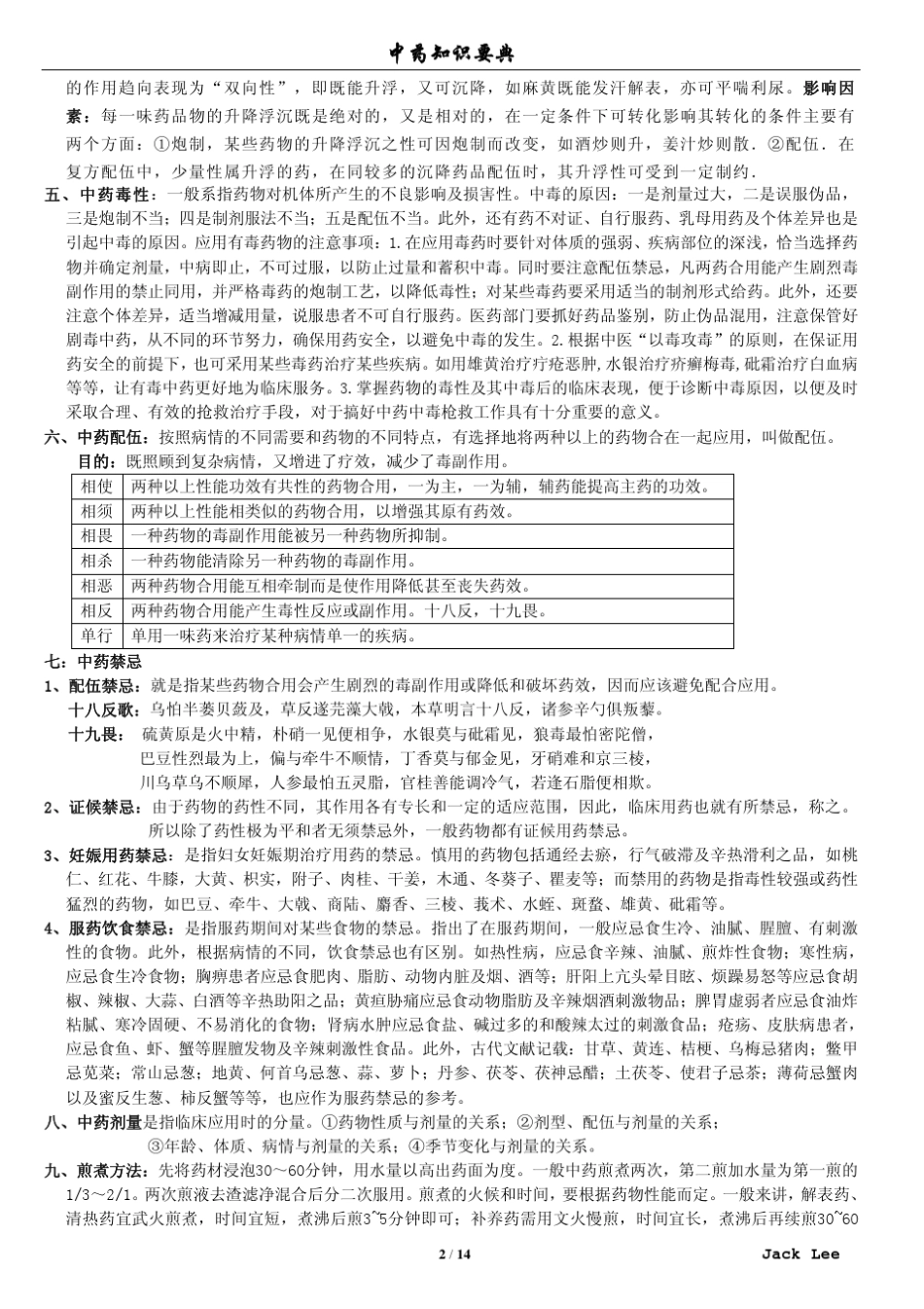 执业医师考试笔记中药学_第2页