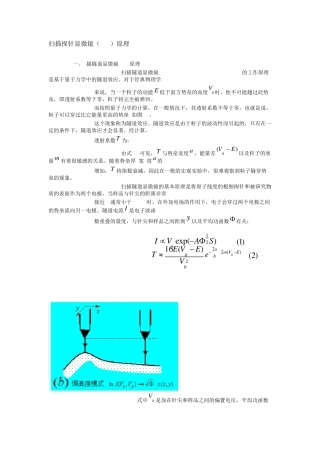 扫描探针显微镜
