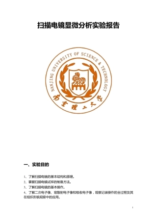 扫描电镜显微分析