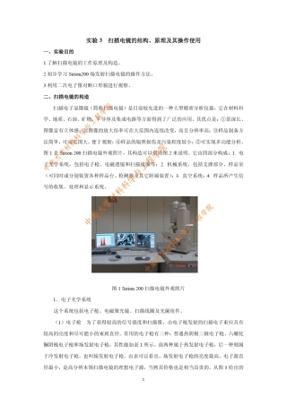 扫描电镜的结构