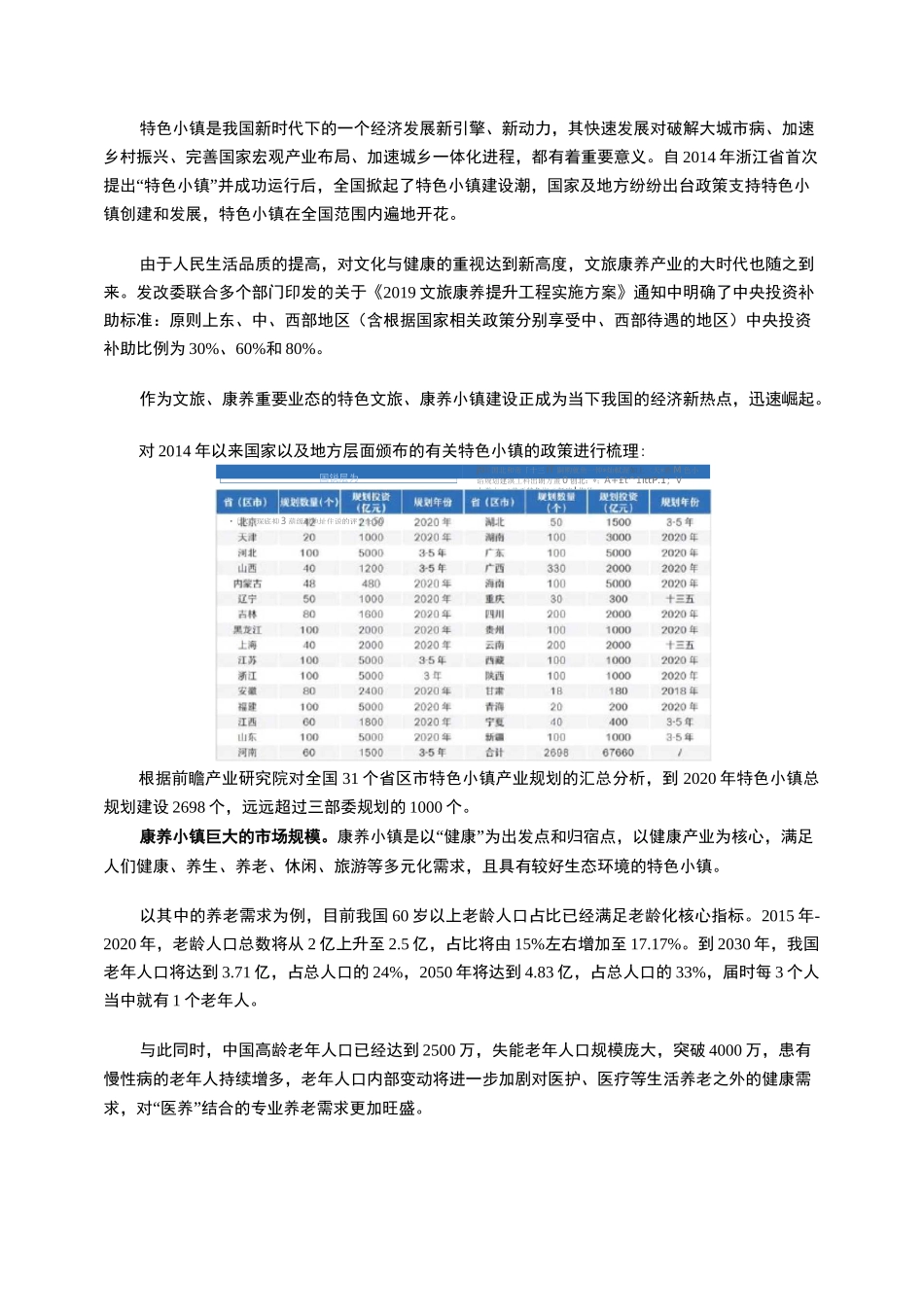 康养、文旅特色小镇发展的现状与展望_第3页