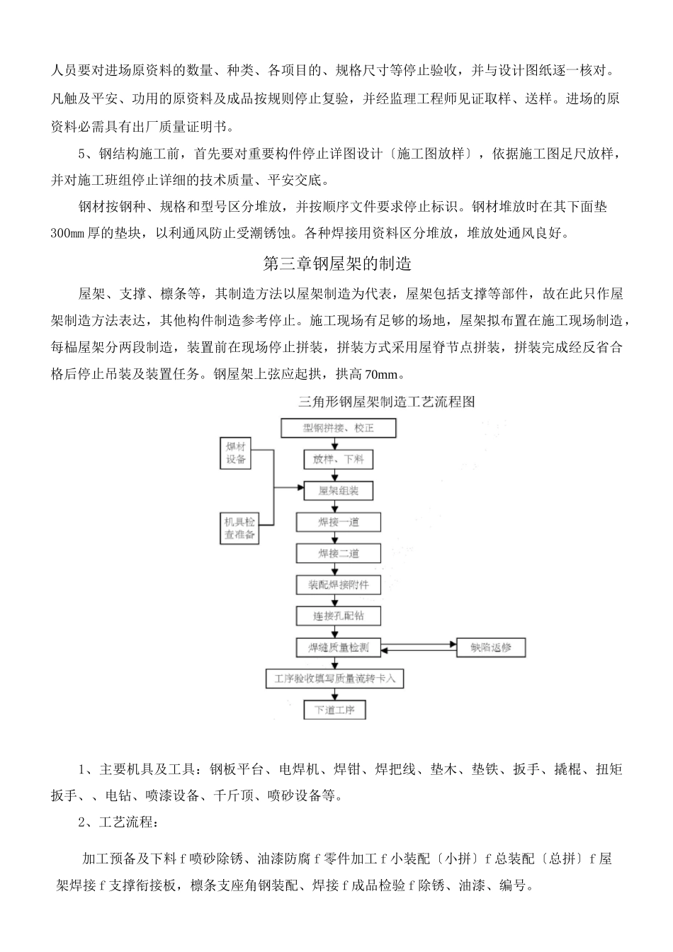 钢管屋架施工方案_第3页