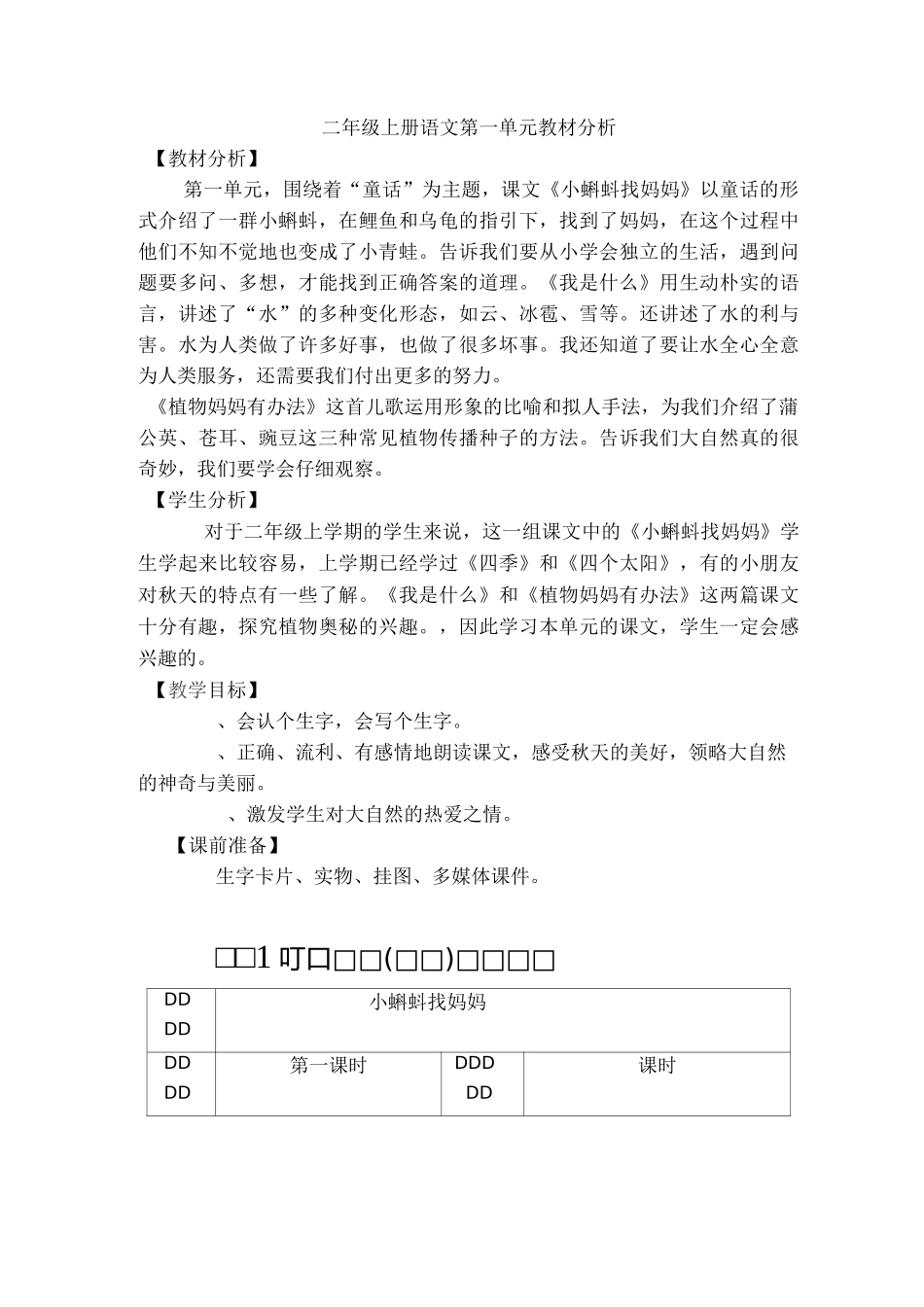 第一单元单元备课及教学设计_第1页