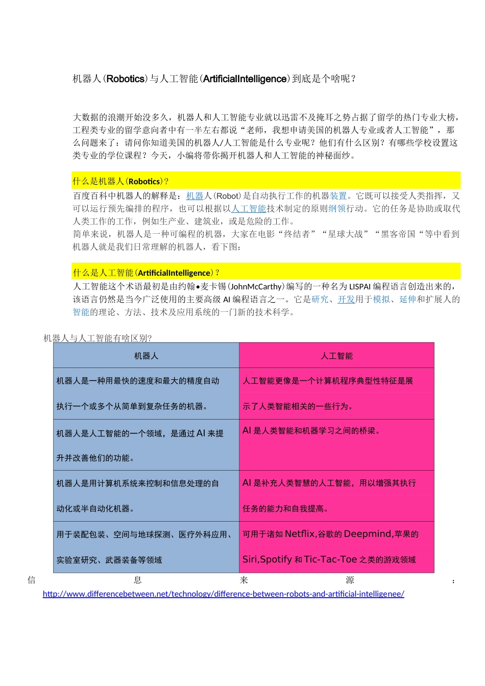机器人(Robotics)与人工智能( Artificial Intelligence)到底是个啥呢？_第1页