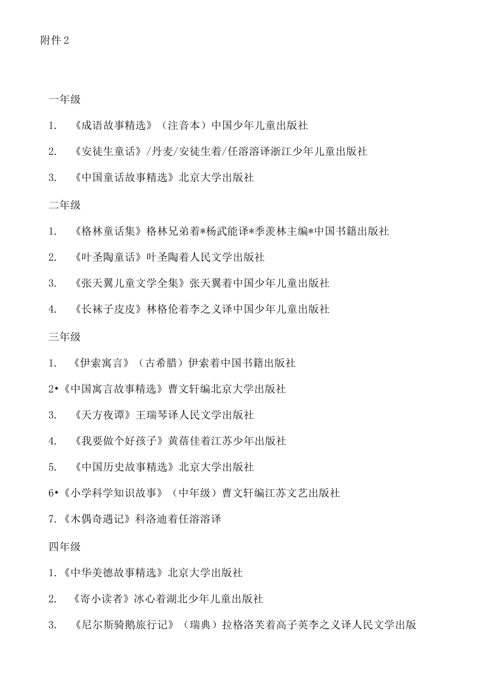 教育部推荐的中小学生必读书目_第1页