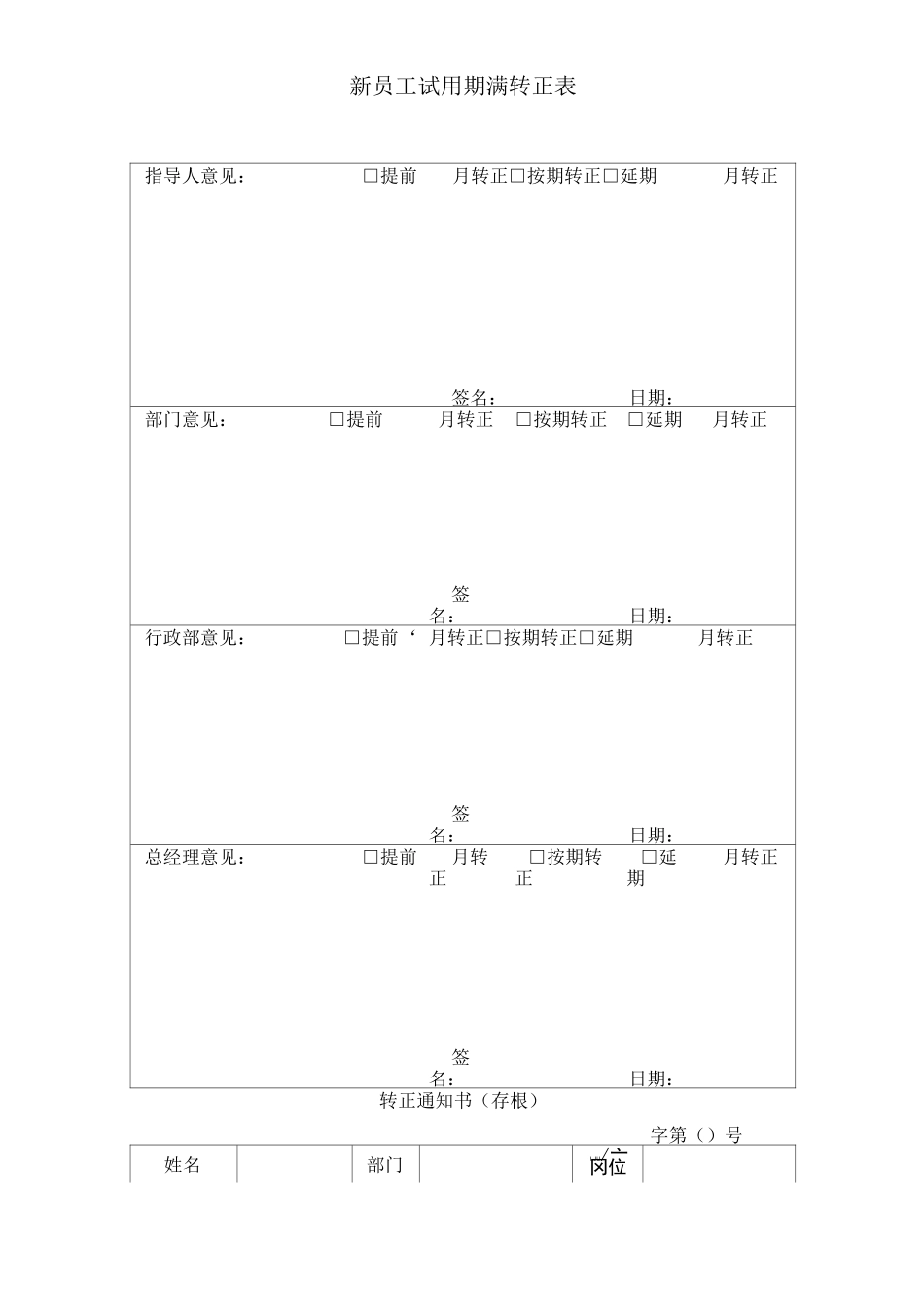 新员工试用期内表现评估表 _第2页