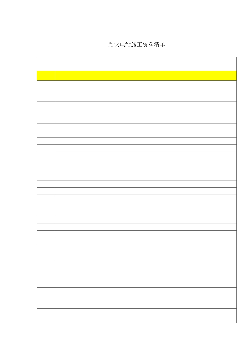 光伏电站施工清单_第2页