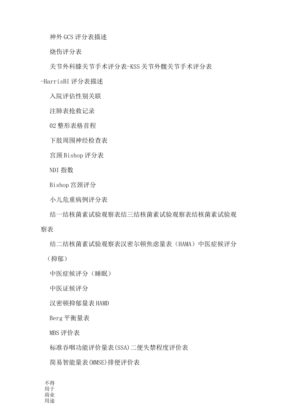 医学量表大全_第2页