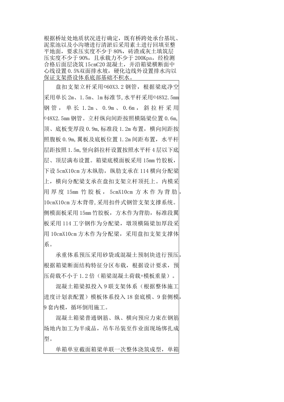 现浇箱梁支架搭设施工安全技术交底_第2页