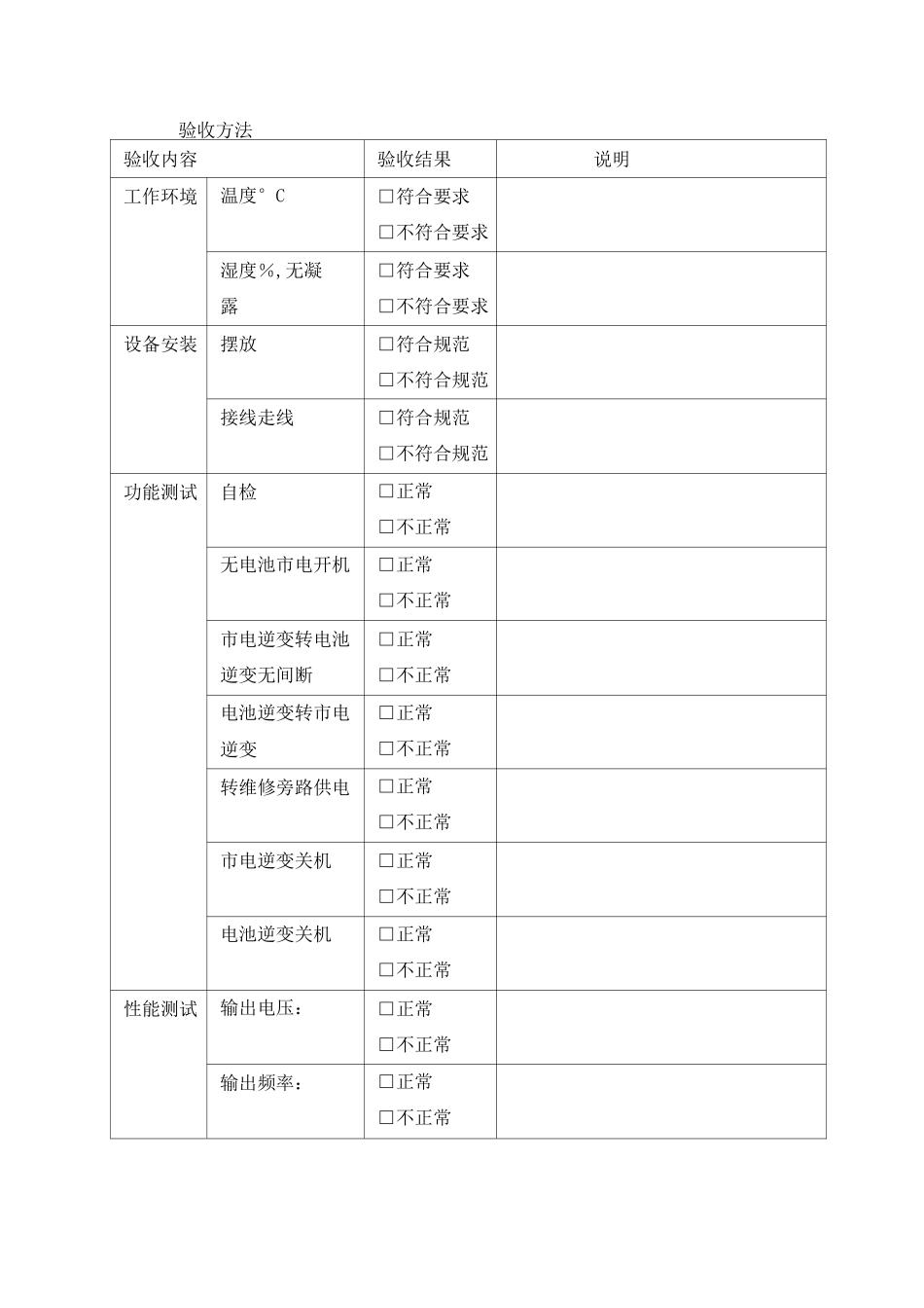 机房标准工程验收标准及方法_第2页