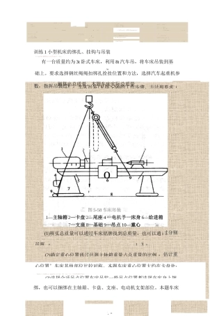 物体的绑扎与吊运方法