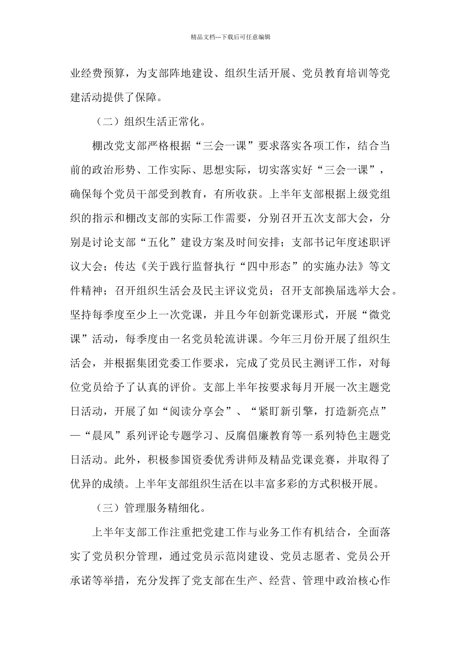 党支部标准化规范化建设工作总结报告_第2页