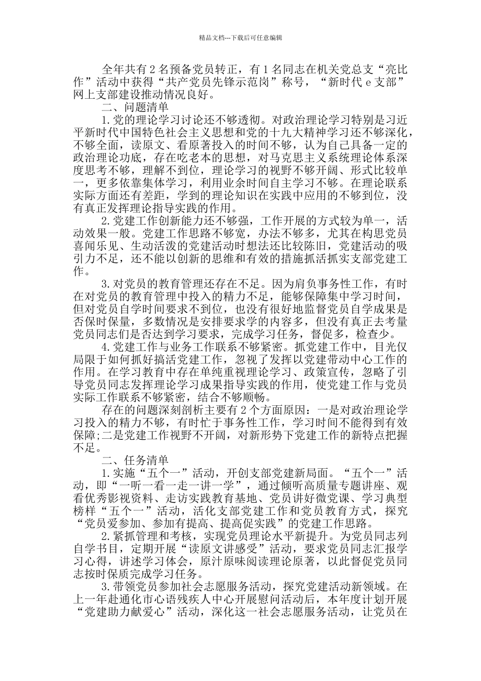 党支部落实全面从严治党主体责任述职述责述廉报告_第2页