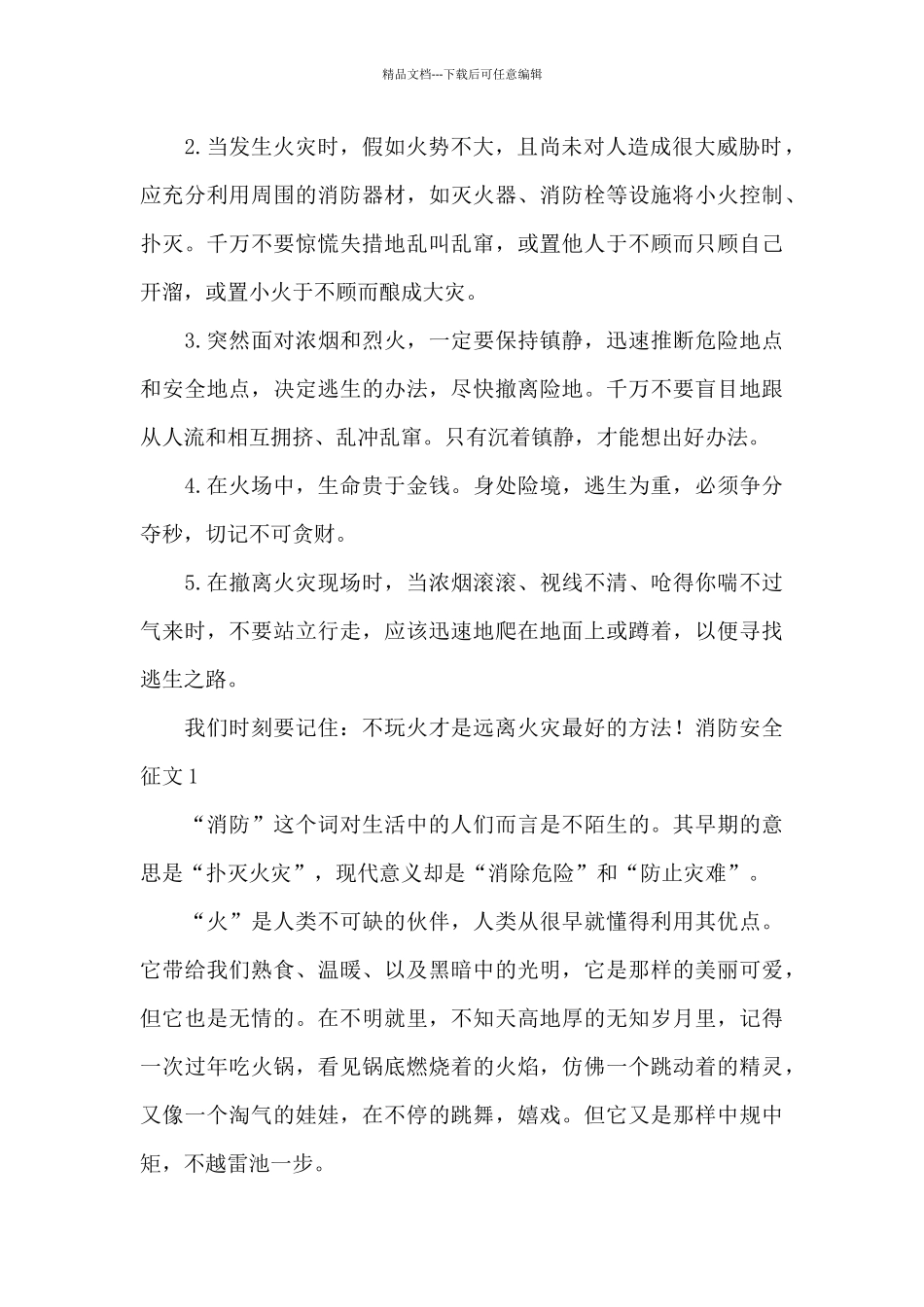 全国消防日征文作文5篇_第2页