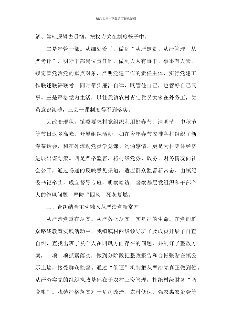 全面从严治党主体责任报告范文_第2页