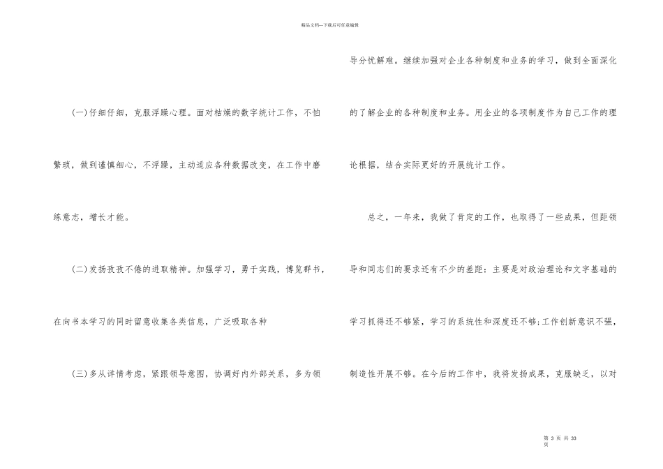 公司个人统计工作总结_第3页