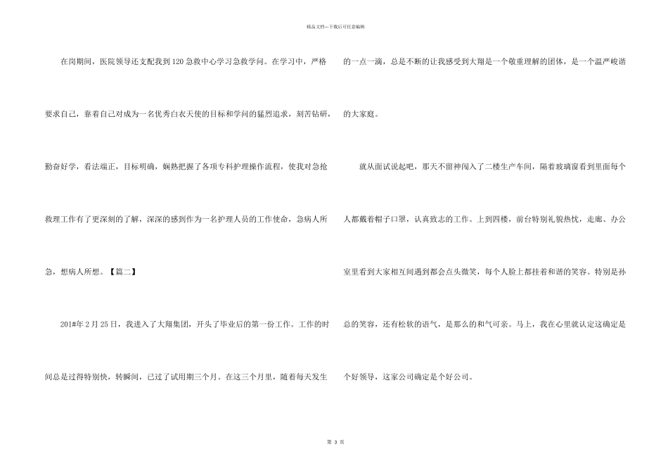 公司个人试用期转正工作总结开头_第2页