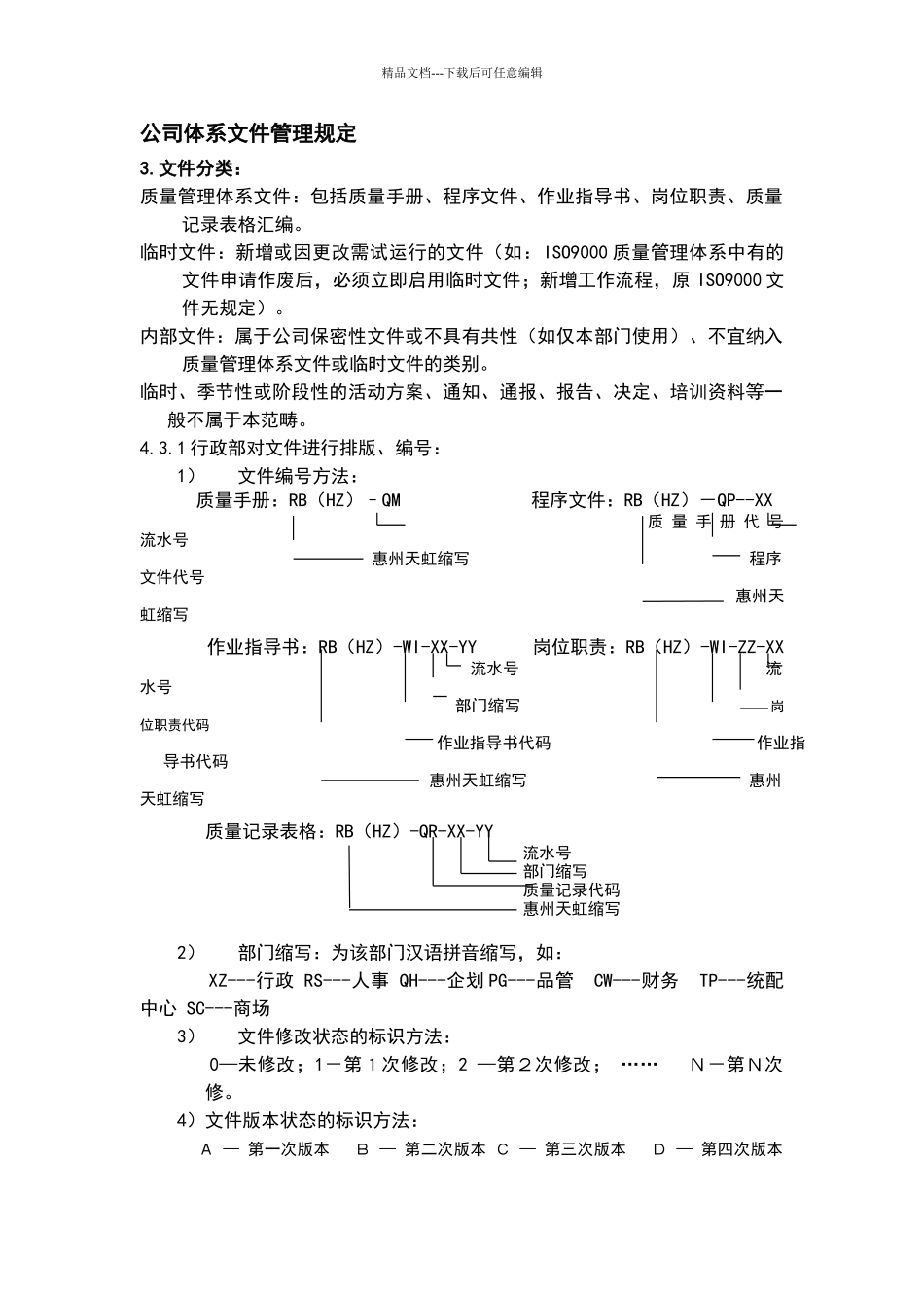 公司体系文件管理规定_第1页