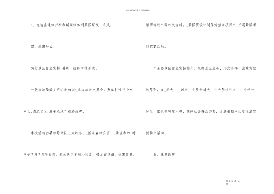 公司促销创意策划方案大纲_第2页