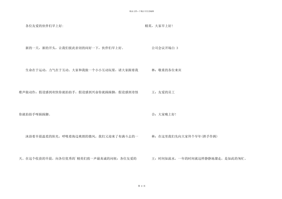 公司会议开场白_第2页