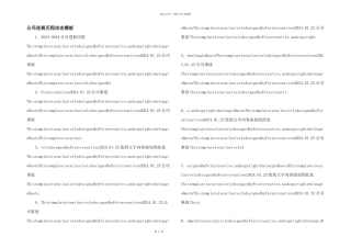公司发展历程动态模板