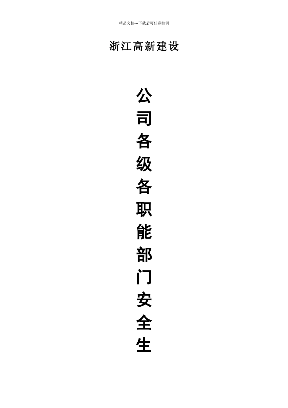 公司及项目部安全生产责任制_第1页