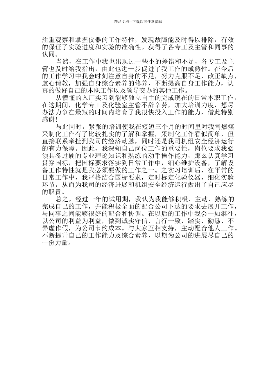 公司员工试用期总结_第3页