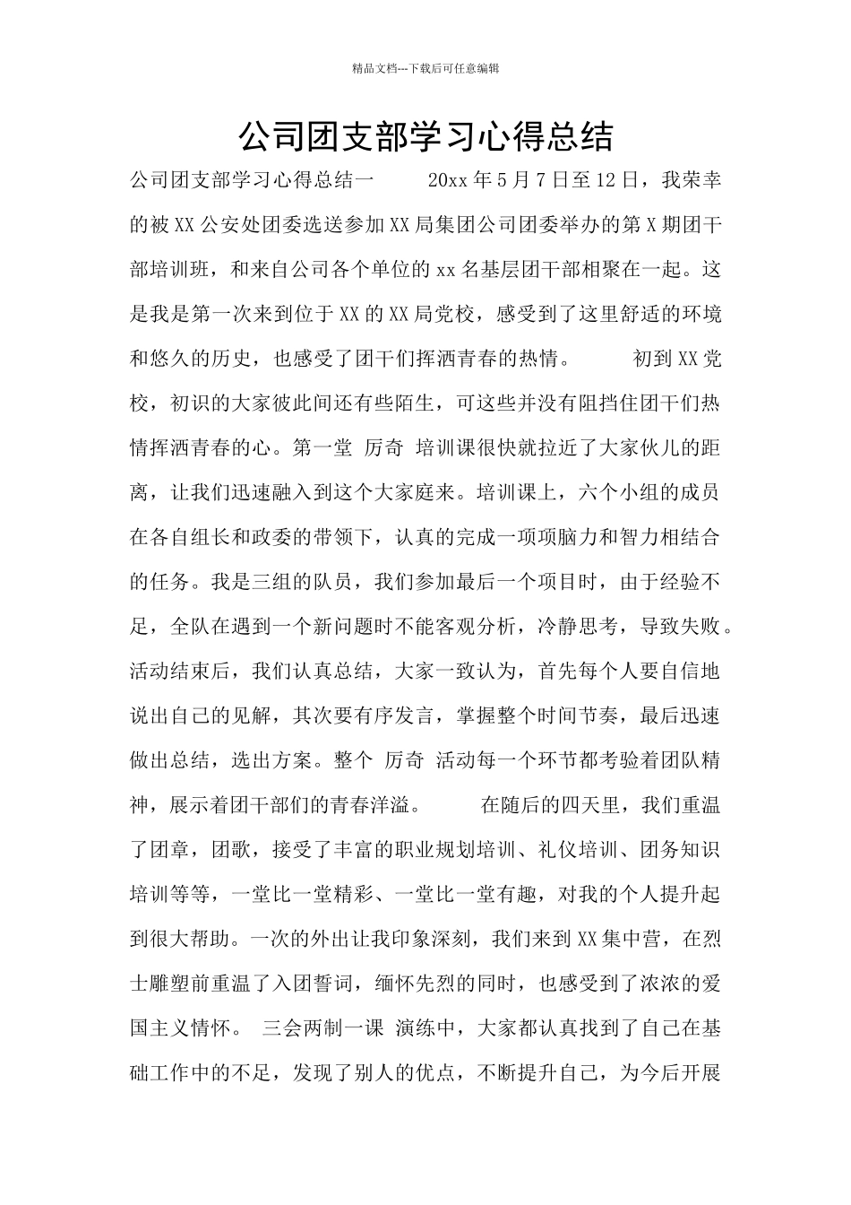 公司团支部学习心得总结_第1页